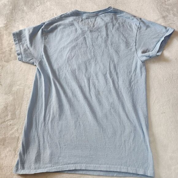 Steven Rhodes Stay Positive Light Blue Tshirt With Graphics Size Small - Picture 6 of 6